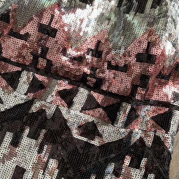 Sequined Holiday Party Dress - Picture 8 of 8